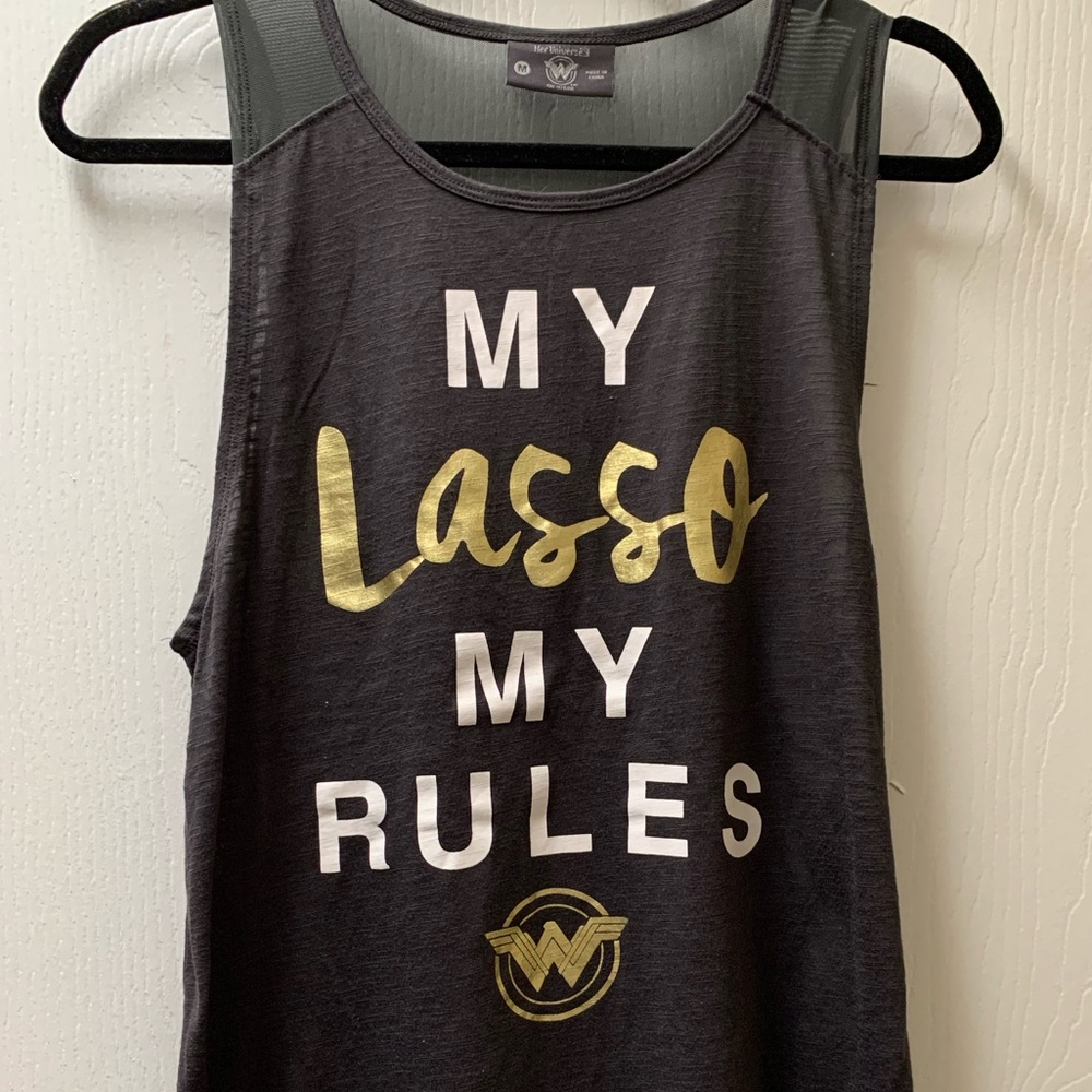 Wonder Woman tank with see through back